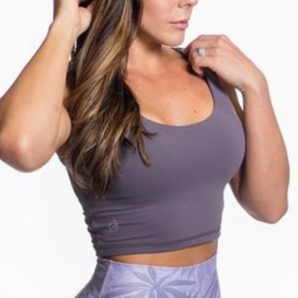 Ptula Dusty Purple Maya Leggings and Faith Crop